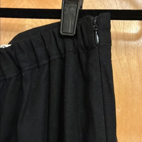 Jamie + The Jones Raw Silk Black Wide-Leg Pants - Picture 5 of 5